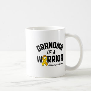 Grandma Of A Warrior Childhood Cancer Awareness Gi Coffee Mug