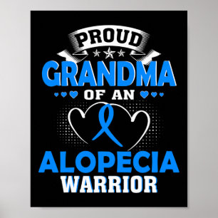 Grandma Of An Alopecia Warrior  Poster