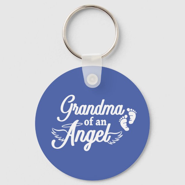 Grandma of an Angel Keychain (Front)
