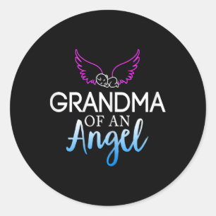 Grandma Of An Angel Sids Awareness Month  Classic Round Sticker