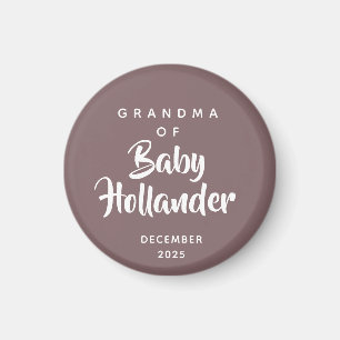 Grandma of Baby Pregnancy Announcement Magnet
