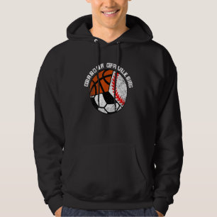 Grandma Of Ballers   Baseball Soccer Basketball Gr Hoodie
