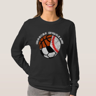 Grandma Of Ballers   Baseball Soccer Basketball Gr T-Shirt