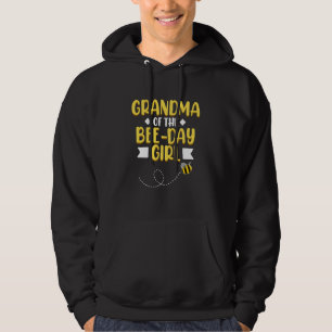 Grandma Of Bee Day Girl Honey Beekeeper Beekeeping Hoodie