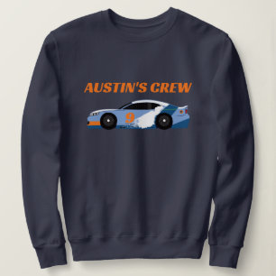 Grandma of Birthday Boy Race Car Crew Sweatshirt