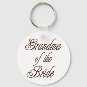 Grandma of Bride Classy Browns Key Ring