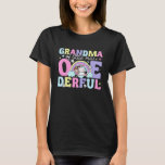 Grandma of Miss Onederful Rainbow Unicorn 1st Birt T-Shirt<br><div class="desc">Grandma of Miss Onederful Rainbow Unicorn 1st Birthday Girl</div>