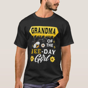 Grandma of The Bee Birthday Girl Family Matching H T-Shirt