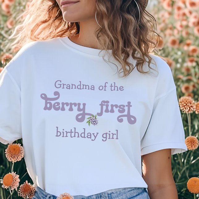 Grandma of the  Berry First Fairy First Birthday T-Shirt (Creator Uploaded)