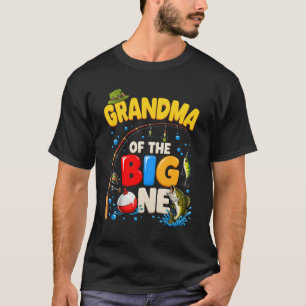 Grandma Of The Big One Fishing Birthday Boy Family T-Shirt