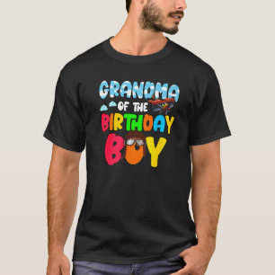 Grandma Of The Birthday Boy Aeroplane Helicopter T-Shirt