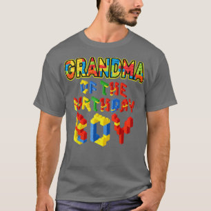 Grandma of the Birthday Boy Block Building Lover G T-Shirt