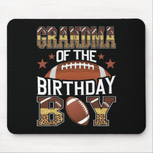 Grandma Of The Birthday Boy Football Baller Game D Mouse Pad