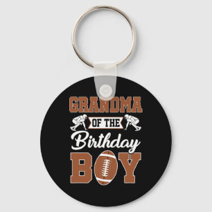 Grandma Of The Birthday Boy Football Party Family Key Ring