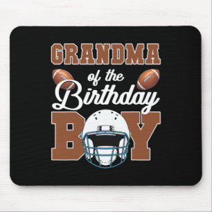 Grandma Of The Birthday Boy Football Party Family Mouse Pad