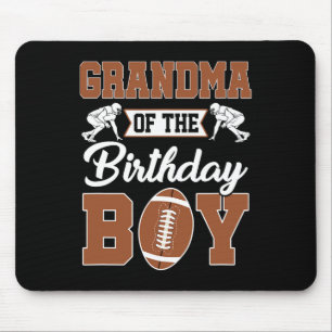 Grandma Of The Birthday Boy Football Party Family Mouse Pad