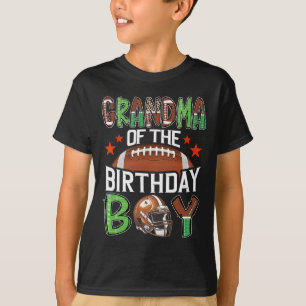 Grandma Of The Birthday Boy Game Day Football T-Shirt
