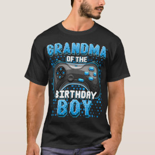 Grandma of the Birthday Boy Matching Video Game Bi T-Shirt