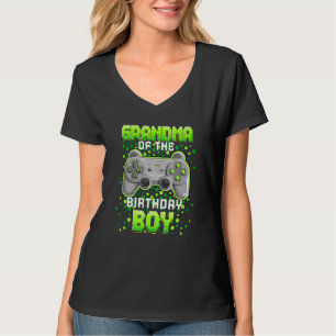 Grandma Of The Birthday Boy Matching Video Gamer B T-Shirt
