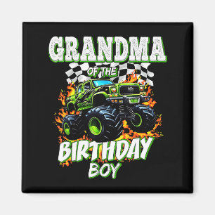 Grandma Of The Birthday Boy Monster Truck Birthday Magnet