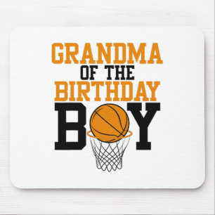 Grandma Of The Birthday Boy Sketll Family Birthday Mouse Pad