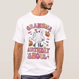 Grandma Of The Birthday Ghoul Halloween Bday Boys T-Shirt