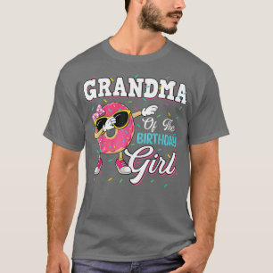Grandma Of The Birthday Girl Donut Matching Famil T-Shirt
