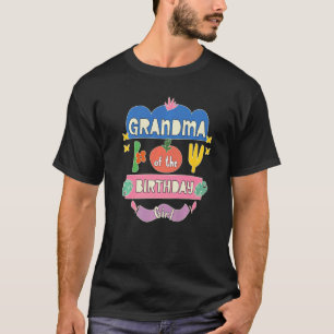 Grandma Of The Birthday Girl Garden Theme Matching T-Shirt