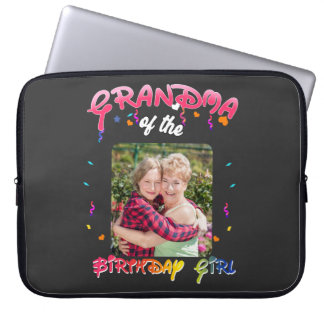 Grandma of the Birthday Girl Personalised Birthday Laptop Sleeve