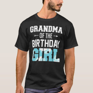 Grandma Of The Birthday Girl Volleyball Girl Famil T-Shirt