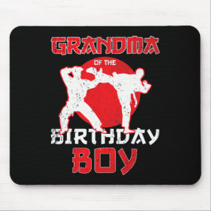 Grandma Of The Birthday Karate Taekwondo Boy Marti Mouse Pad
