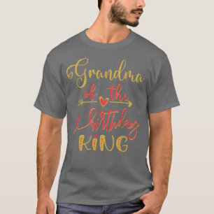 Grandma of The Birthday King Boy Bday Party Idea F T-Shirt