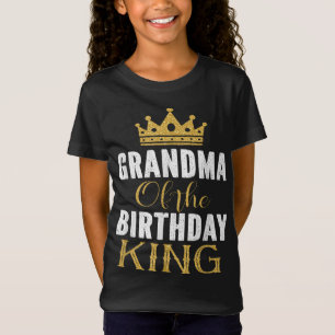 Grandma Of The Birthday King Boys Bday Party Gift  T-Shirt