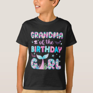 Grandma Of The Birthday Mermaid Girl Family Matchi T-Shirt