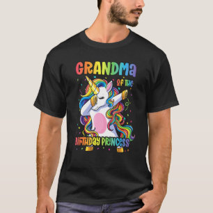 Grandma Of The Birthday Princess Dabbing Unicorn G T-Shirt