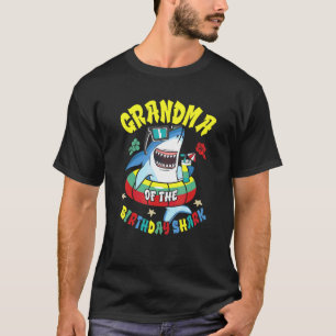 Grandma Of The Birthday Shark Matching Family T-Shirt