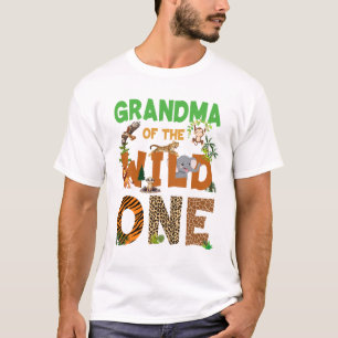 Grandma Of The Birthday Wild One Safari Birthday B T-Shirt
