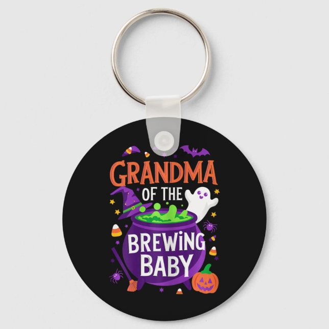 Grandma Of The Brewing  Key Ring (Front)