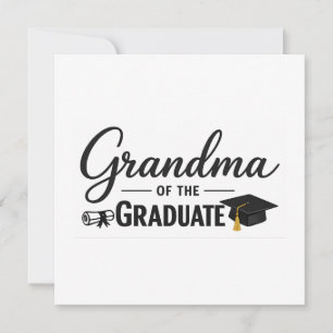 Grandma of the Graduate Greeting Card Proud