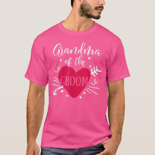 Grandma Of The Groom Arrow Heart Wedding and Bache T-Shirt
