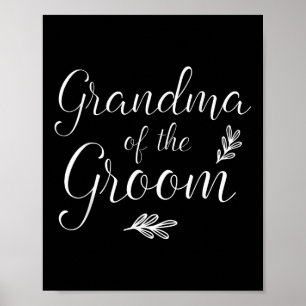 Grandma Of The Groom Wedding Shower Poster