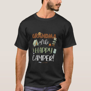 Grandma of The Happy Camper First Birthday Camping T-Shirt