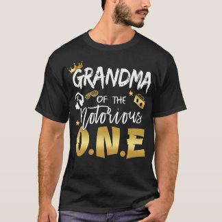 Grandma Of The Notorious One 1St Birthday School T-Shirt