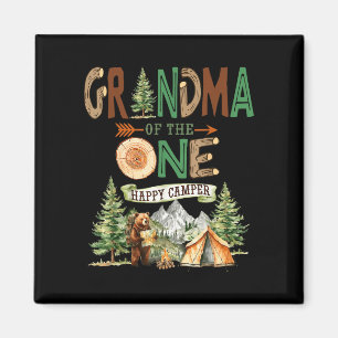 Grandma of the one happy camper 1st birthday magnet