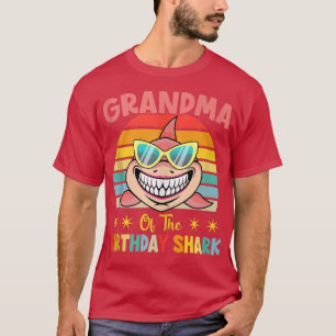 Grandma Of The Shark Birthday Family Birthday Gran T-Shirt