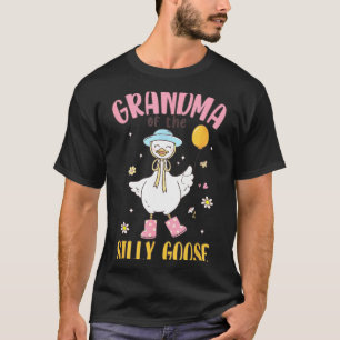 Grandma Of The Silly Goose First Birthday Family M T-Shirt
