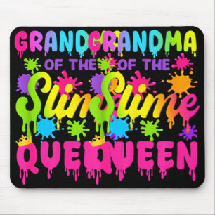 Grandma Of The Slime Queen Birthday Girl Family Pa Mouse Pad