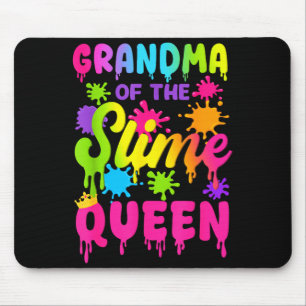 Grandma Of The Slime Queen Birthday Girl Family Pa Mouse Pad