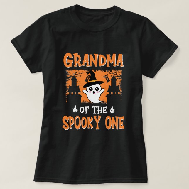 Grandma of the Spooky One, 1St Birthday Halloween T-Shirt (Design Front)