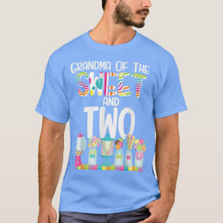 Grandma Of The Sweet and Two Candy Birthday Lollip T-Shirt